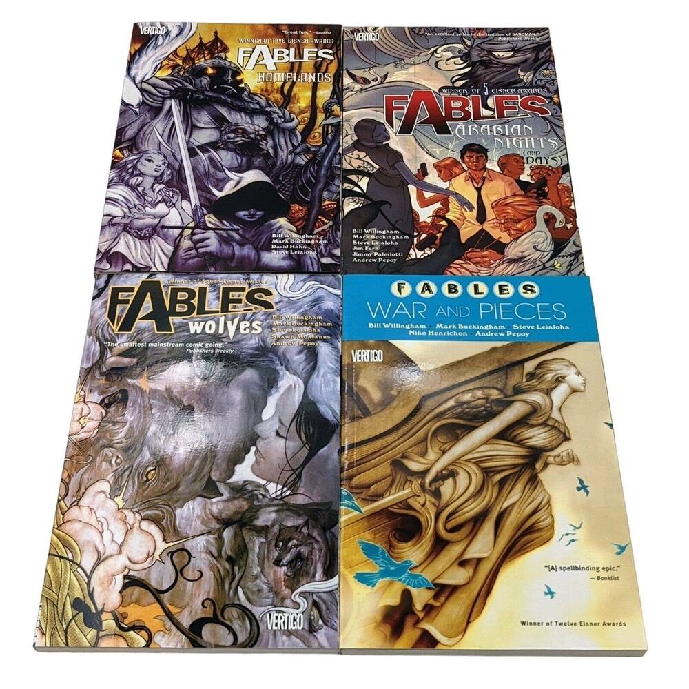 Fables Trade Paperback Lot Vol 6 7 8 11 New Graphic Novels (DC, Vertigo)
